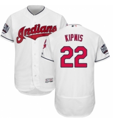 Men's Majestic Cleveland Indians #22 Jason Kipnis White 2016 World Series Bound Flexbase Authentic Collection MLB Jersey