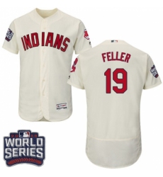 Men's Majestic Cleveland Indians #19 Bob Feller Cream 2016 World Series Bound Flexbase Authentic Collection MLB Jersey Men's Majestic Cleveland Indians #19 Bob Feller Cream 2016 World Series Bound Flexbase Authentic Collection MLB Jersey