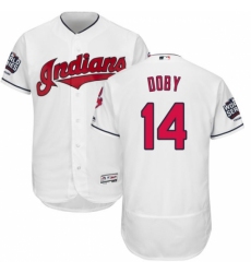 Men's Majestic Cleveland Indians #14 Larry Doby White 2016 World Series Bound Flexbase Authentic Collection MLB Jersey Men's Majestic Cleveland Indians #14 Larry Doby White 2016 World Series Bound Flexbase Authentic Collection MLB Jersey