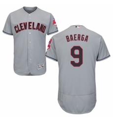 Men's Majestic Cleveland Indians #9 Carlos Baerga Grey Flexbase Authentic Collection MLB Jersey