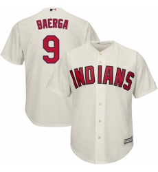 Youth Majestic Cleveland Indians #9 Carlos Baerga Replica Cream Alternate 2 Cool Base MLB Jersey