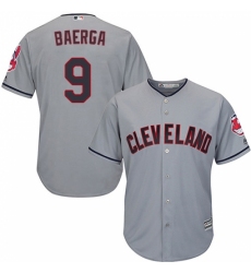 Youth Majestic Cleveland Indians #9 Carlos Baerga Replica Grey Road Cool Base MLB Jersey