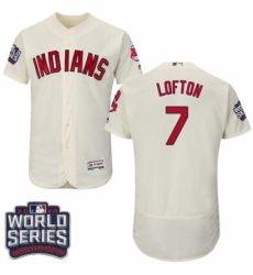 Men's Majestic Cleveland Indians #7 Kenny Lofton Cream 2016 World Series Bound Flexbase Authentic Collection MLB Jersey Men's Majestic Cleveland Indians #7 Kenny Lofton Cream 2016 World Series Bound Flexbase Authentic Collection MLB Jersey