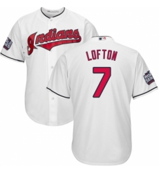 Youth Majestic Cleveland Indians #7 Kenny Lofton Authentic White Home 2016 World Series Bound Cool Base MLB Jersey Youth Majestic Cleveland Indians #7 Kenny Lofton Authentic White Home 2016 World Series Bound Cool Base MLB Jersey