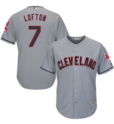 Youth Majestic Cleveland Indians #7 Kenny Lofton Replica Grey Road Cool Base MLB Jersey Youth Majestic Cleveland Indians #7 Kenny Lofton Replica Grey Road Cool Base MLB Jersey