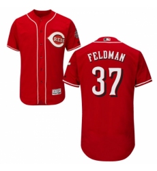 Men's Majestic Cincinnati Reds #37 Scott Feldman Red Flexbase Authentic Collection MLB Jersey Men's Majestic Cincinnati Reds #37 Scott Feldman Red Flexbase Authentic Collection MLB Jersey