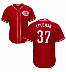 Youth Majestic Cincinnati Reds #37 Scott Feldman Authentic Red Alternate Cool Base MLB Jersey Youth Majestic Cincinnati Reds #37 Scott Feldman Authentic Red Alternate Cool Base MLB Jersey