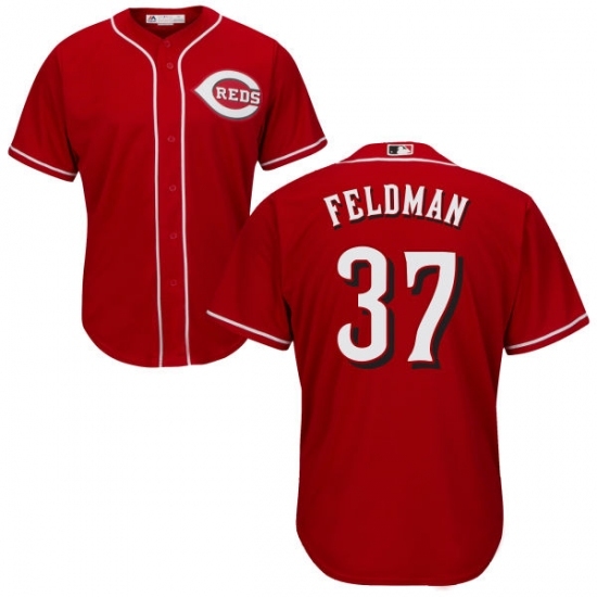 Youth Majestic Cincinnati Reds #37 Scott Feldman Authentic Red Alternate Cool Base MLB Jersey Youth Majestic Cincinnati Reds #37 Scott Feldman Authentic Red Alternate Cool Base MLB Jersey