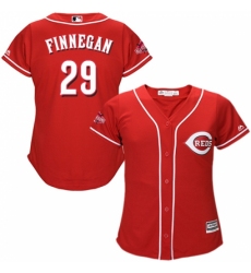 Women's Majestic Cincinnati Reds #29 Brandon Finnegan Replica Red Alternate Cool Base MLB Jersey Women's Majestic Cincinnati Reds #29 Brandon Finnegan Replica Red Alternate Cool Base MLB Jersey
