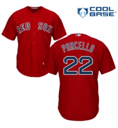Men's Majestic Boston Red Sox #22 Rick Porcello Replica Red Alternate Home Cool Base MLB Jersey Men's Majestic Boston Red Sox #22 Rick Porcello Replica Red Alternate Home Cool Base MLB Jersey