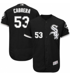 Men's Majestic Chicago White Sox #53 Melky Cabrera Black Flexbase Authentic Collection MLB Jersey
