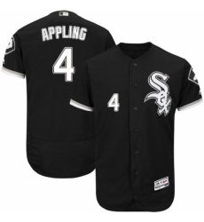Men's Majestic Chicago White Sox #4 Luke Appling Black Flexbase Authentic Collection MLB Jersey