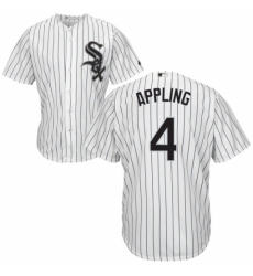 Youth Majestic Chicago White Sox #4 Luke Appling Replica White Home Cool Base MLB Jersey