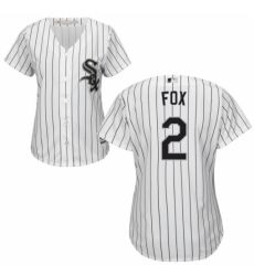 Women's Majestic Chicago White Sox #2 Nellie Fox Replica White Home Cool Base MLB Jersey