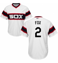 Youth Majestic Chicago White Sox #2 Nellie Fox Replica White 2013 Alternate Home Cool Base MLB Jersey
