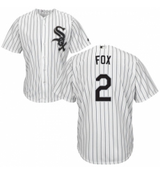 Youth Majestic Chicago White Sox #2 Nellie Fox Replica White Home Cool Base MLB Jersey