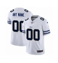 Men's Los Angeles Rams Customized White Team Logo Cool Edition Jersey