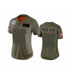 Women's Los Angeles Rams Customized Camo 2019 Salute to Service Limited Jersey