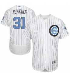 Men's Majestic Chicago Cubs #31 Fergie Jenkins Authentic White 2016 Father's Day Fashion Flex Base MLB Jersey