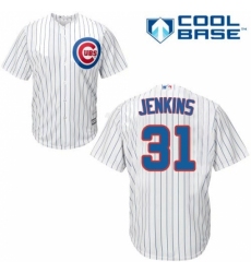 Men's Majestic Chicago Cubs #31 Fergie Jenkins Replica White Home Cool Base MLB Jersey