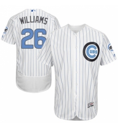 Men's Majestic Chicago Cubs #26 Billy Williams Authentic White 2016 Father's Day Fashion Flex Base MLB Jersey