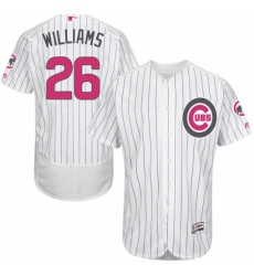 Men's Majestic Chicago Cubs #26 Billy Williams Authentic White 2016 Mother's Day Fashion Flex Base MLB Jersey