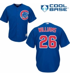 Men's Majestic Chicago Cubs #26 Billy Williams Replica Royal Blue Alternate Cool Base MLB Jersey