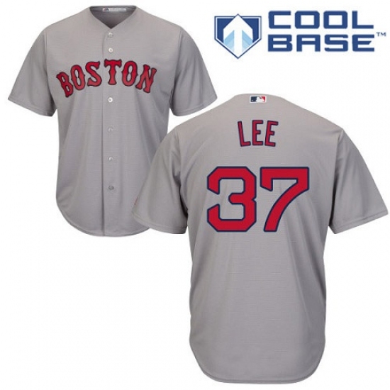 Men's Majestic Boston Red Sox #37 Bill Lee Replica Grey Road Cool Base MLB Jersey Men's Majestic Boston Red Sox #37 Bill Lee Replica Grey Road Cool Base MLB Jersey