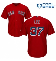 Men's Majestic Boston Red Sox #37 Bill Lee Replica Red Alternate Home Cool Base MLB Jersey Men's Majestic Boston Red Sox #37 Bill Lee Replica Red Alternate Home Cool Base MLB Jersey