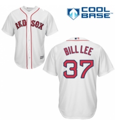 Men's Majestic Boston Red Sox #37 Bill Lee Replica White Home Cool Base MLB Jersey Men's Majestic Boston Red Sox #37 Bill Lee Replica White Home Cool Base MLB Jersey