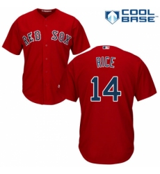 Men's Majestic Boston Red Sox #14 Jim Rice Replica Red Alternate Home Cool Base MLB Jersey