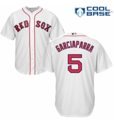 Men's Majestic Boston Red Sox #5 Nomar Garciaparra Replica White Home Cool Base MLB Jersey