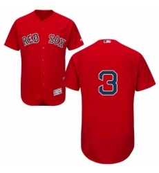 Men's Majestic Boston Red Sox #3 Babe Ruth Red Flexbase Authentic Collection MLB Jersey