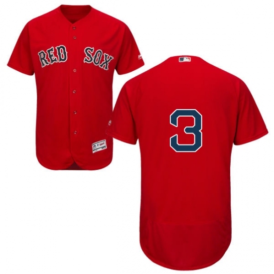 Men's Majestic Boston Red Sox #3 Babe Ruth Red Flexbase Authentic Collection MLB Jersey Men's Majestic Boston Red Sox #3 Babe Ruth Red Flexbase Authentic Collection MLB Jersey