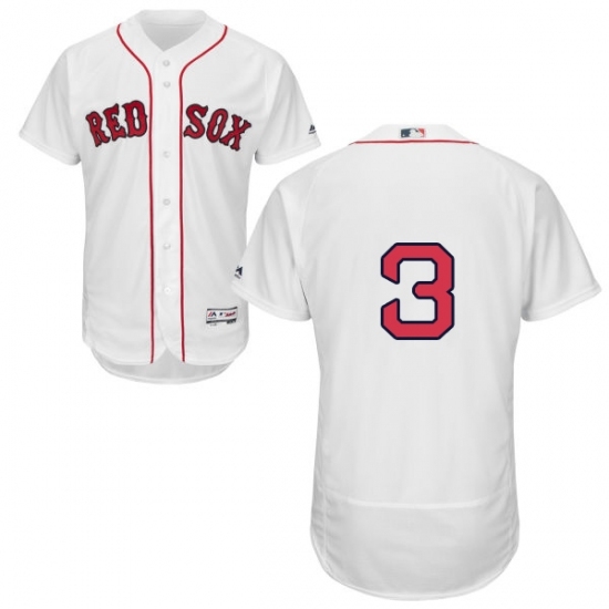 Men's Majestic Boston Red Sox #3 Babe Ruth White Flexbase Authentic Collection MLB Jersey Men's Majestic Boston Red Sox #3 Babe Ruth White Flexbase Authentic Collection MLB Jersey