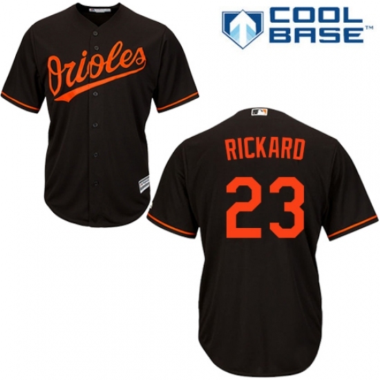 Men's Majestic Baltimore Orioles #23 Joey Rickard Replica Black Alternate Cool Base MLB Jersey Men's Majestic Baltimore Orioles #23 Joey Rickard Replica Black Alternate Cool Base MLB Jersey