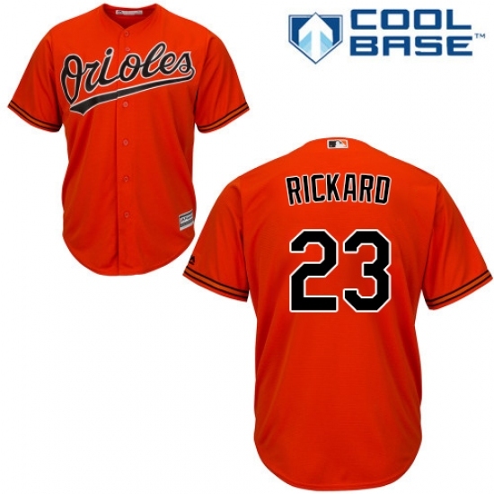 Men's Majestic Baltimore Orioles #23 Joey Rickard Replica Orange Alternate Cool Base MLB Jersey Men's Majestic Baltimore Orioles #23 Joey Rickard Replica Orange Alternate Cool Base MLB Jersey