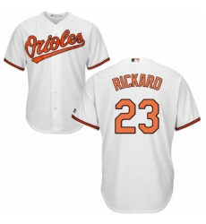 Men's Majestic Baltimore Orioles #23 Joey Rickard Replica White Home Cool Base MLB Jersey Men's Majestic Baltimore Orioles #23 Joey Rickard Replica White Home Cool Base MLB Jersey