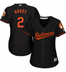 Women's Majestic Baltimore Orioles #2 J.J. Hardy Replica Black Alternate Cool Base MLB Jersey Women's Majestic Baltimore Orioles #2 J.J. Hardy Replica Black Alternate Cool Base MLB Jersey