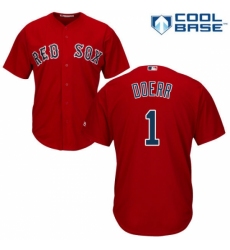 Men's Majestic Boston Red Sox #1 Bobby Doerr Replica Red Alternate Home Cool Base MLB Jersey Men's Majestic Boston Red Sox #1 Bobby Doerr Replica Red Alternate Home Cool Base MLB Jersey