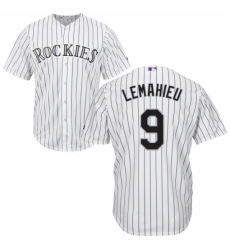 Youth Majestic Colorado Rockies #9 DJ LeMahieu Replica White Home Cool Base MLB Jersey