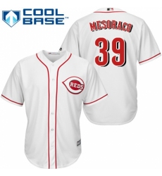 Men's Majestic Cincinnati Reds #39 Devin Mesoraco Replica White Home Cool Base MLB Jersey