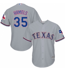 Youth Majestic Texas Rangers #35 Cole Hamels Replica Grey Road Cool Base MLB Jersey Youth Majestic Texas Rangers #35 Cole Hamels Replica Grey Road Cool Base MLB Jersey
