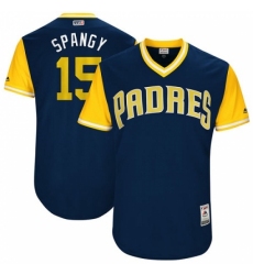 Men's Majestic San Diego Padres #15 Cory Spangenberg 