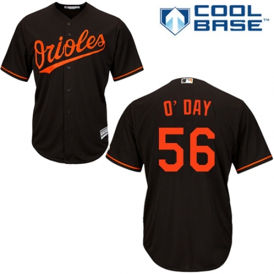 Youth Majestic Baltimore Orioles #56 Darren O'Day Replica Black Alternate Cool Base MLB Jersey Youth Majestic Baltimore Orioles #56 Darren O'Day Replica Black Alternate Cool Base MLB Jersey