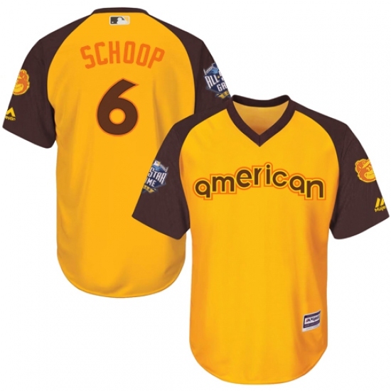 Youth Majestic Baltimore Orioles #6 Jonathan Schoop Authentic Yellow 2016 All-Star American League BP Cool Base MLB Jersey Youth Majestic Baltimore Orioles #6 Jonathan Schoop Authentic Yellow 2016 All-Star American League BP Cool Base MLB Jersey
