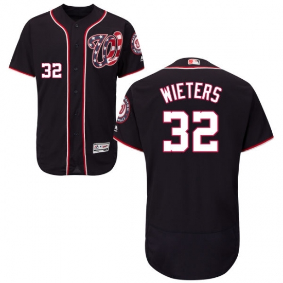 Men's Majestic Washington Nationals #32 Matt Wieters Navy Blue Flexbase Authentic Collection MLB Jersey Men's Majestic Washington Nationals #32 Matt Wieters Navy Blue Flexbase Authentic Collection MLB Jersey