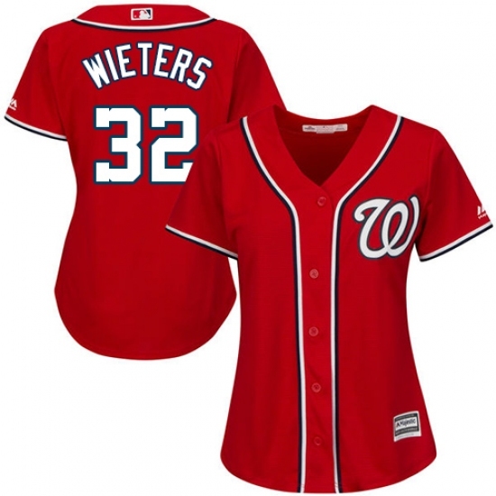 Women's Majestic Washington Nationals #32 Matt Wieters Replica Red Alternate 1 Cool Base MLB Jersey Women's Majestic Washington Nationals #32 Matt Wieters Replica Red Alternate 1 Cool Base MLB Jersey