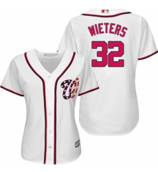 Women's Majestic Washington Nationals #32 Matt Wieters Replica White Home Cool Base MLB Jersey Women's Majestic Washington Nationals #32 Matt Wieters Replica White Home Cool Base MLB Jersey
