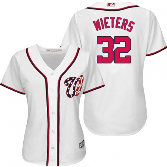 Women's Majestic Washington Nationals #32 Matt Wieters Replica White Home Cool Base MLB Jersey Women's Majestic Washington Nationals #32 Matt Wieters Replica White Home Cool Base MLB Jersey